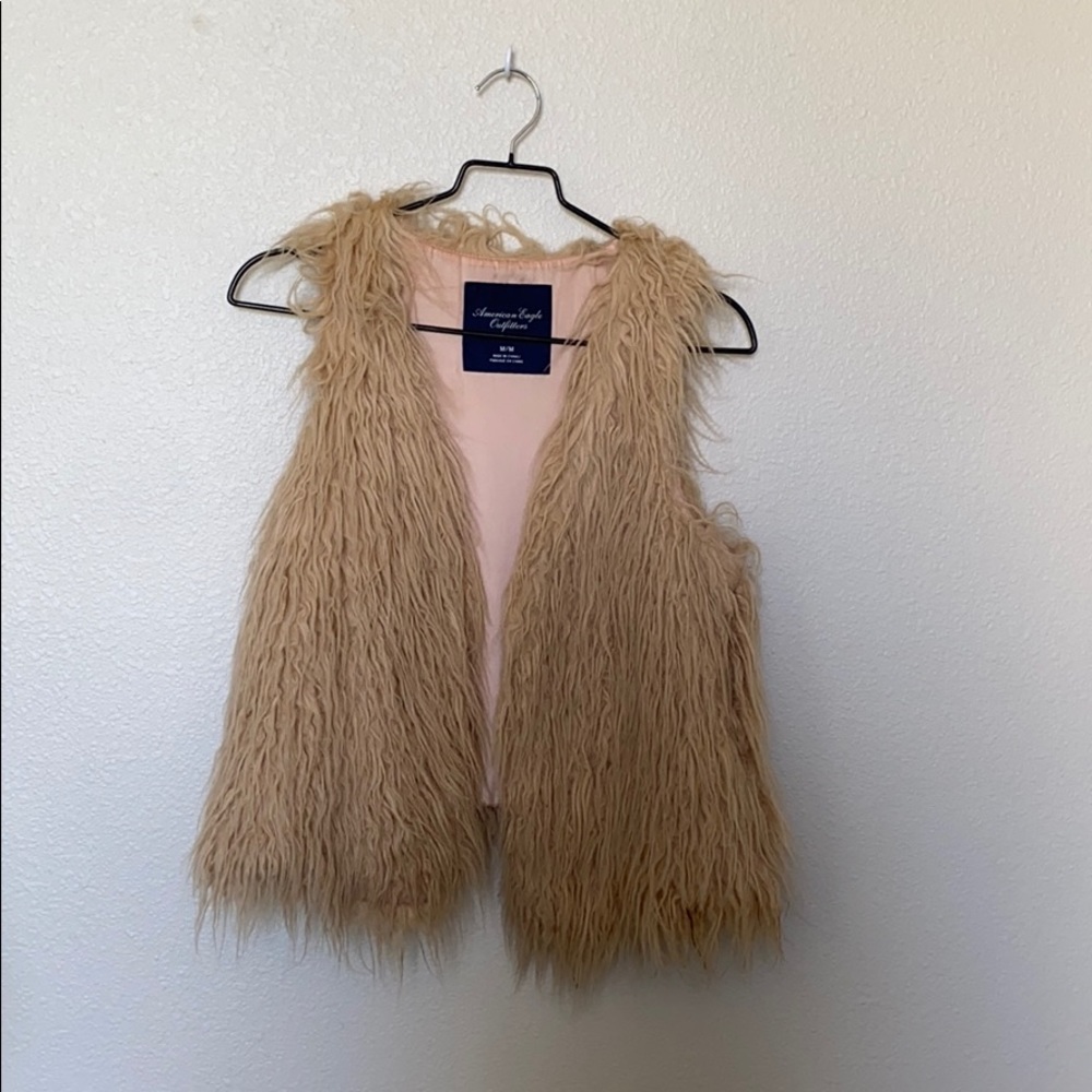 Faux fur vest
